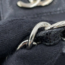 Load image into Gallery viewer, CHANEL Matelasse W Flap ChainShoulder Bag BlackA58600 Caviar Leather Size 30
