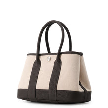 Load image into Gallery viewer, HERMES Neo Garden Ebene/Ecru Toile H Negonda Leather Size 23
