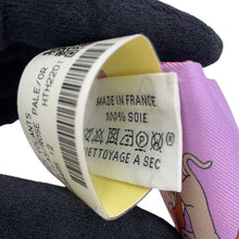 Load image into Gallery viewer, HERMES Twilly Flying Carre Carres Volants Lilas/Rose Pale/Orange Silk100%
