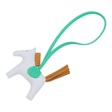 Load image into Gallery viewer, HERMES Rodeo Bag Charm Blueblum/Menthe/Sesame Lambskin Size PM
