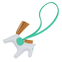 Load image into Gallery viewer, HERMES Rodeo Bag Charm Blueblum/Menthe/Sesame Lambskin Size PM
