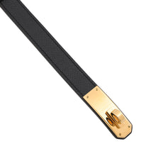 Load image into Gallery viewer, HERMES Kelly Belt Black Epsom
