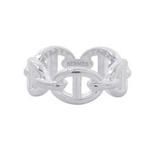 将图像加载到图库查看器中，HERMES Chaine d'Ancre Anchene Ring Size PM/49/#9 SV925
