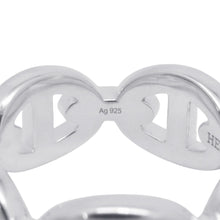 将图像加载到图库查看器中，HERMES Chaine d'Ancre Anchene Ring Size PM/49/#9 SV925
