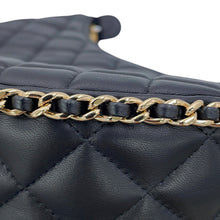 Load image into Gallery viewer, CHANEL Matelasse Small Hobo Shoulder Bag BlackAS3917 Lambskin
