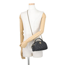 Load image into Gallery viewer, CHANEL Matelasse 2WayShoulder Bag Black Leather
