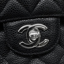 Load image into Gallery viewer, CHANEL Matelasse W Flap ChainShoulder Bag BlackA01112 Caviar Leather Size 25
