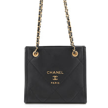 Load image into Gallery viewer, CHANEL Matelasse Chain Shopping Bag BlackAS2750 Lambskin
