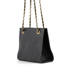 Load image into Gallery viewer, CHANEL Matelasse Chain Shopping Bag BlackAS2750 Lambskin
