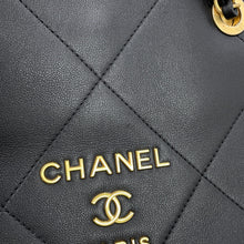 Load image into Gallery viewer, CHANEL Matelasse Chain Shopping Bag BlackAS2750 Lambskin
