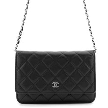 Load image into Gallery viewer, CHANEL Classic Matelasse Chain Shoulder Wallet BlackAP0250-Y01588-C3906 Caviar Leather
