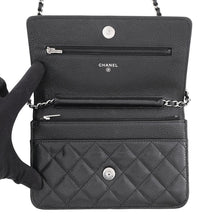 Load image into Gallery viewer, CHANEL Classic Matelasse Chain Shoulder Wallet BlackAP0250-Y01588-C3906 Caviar Leather
