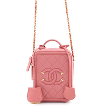 Load image into Gallery viewer, CHANEL CCFiligree Vanity ChainShoulder Bag PinkAS0988 Caviar Leather
