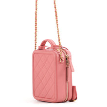 Load image into Gallery viewer, CHANEL CCFiligree Vanity ChainShoulder Bag PinkAS0988 Caviar Leather
