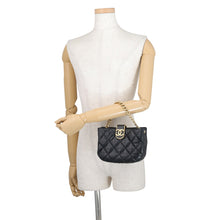 Load image into Gallery viewer, CHANEL Matelasse 2WayChainShoulder Bag BlackAS3475 Lambskin
