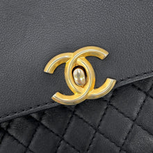 Load image into Gallery viewer, CHANEL CC Logo Matelasse Waist Bag Black Leather Tweed
