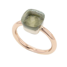 将图像加载到图库查看器中，Pomellato Nude Classic Ring Size Classic/57/#17 GreenQuartzPAA1100-O6000-000PA K18PG K18WG
