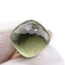将图像加载到图库查看器中，Pomellato Nude Classic Ring Size Classic/57/#17 GreenQuartzPAA1100-O6000-000PA K18PG K18WG
