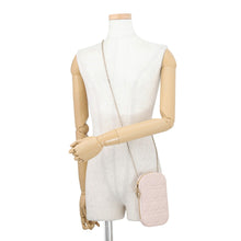 将图像加载到图库查看器中，Dior Lady Dior Call'in Dior Cannage 2-Way Phone Holder Powder PinkS0872ONMJ Lambskin

