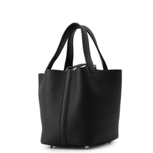 Load image into Gallery viewer, HERMES Picotin Lock Black Taurillon Clemence Size PM
