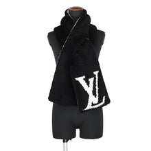 Load image into Gallery viewer, LOUIS VUITTON Scarf/Comfy Size S Black/WhiteM79399 Wool90% Nylon7% Polyurethane3%
