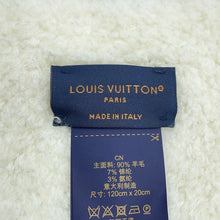 Load image into Gallery viewer, LOUIS VUITTON Scarf/Comfy Size S Black/WhiteM79399 Wool90% Nylon7% Polyurethane3%
