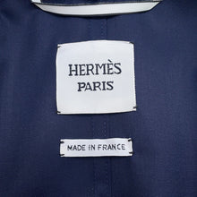 Load image into Gallery viewer, HERMES Crude Cell Coat Size 36 Navy5H0284DE Wool100%

