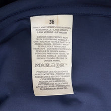 Load image into Gallery viewer, HERMES Crude Cell Coat Size 36 Navy5H0284DE Wool100%
