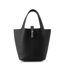 Load image into Gallery viewer, HERMES Picotin Lock Black Taurillon Clemence Size PM
