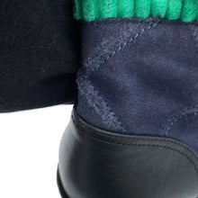 将图像加载到图库查看器中，CHANEL CC Logo Combat Boots Navy/GreenG36536 Suede leather Size 37 1/2 C
