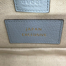 Load image into Gallery viewer, GUCCI GUCCI Bamboo 1947 2WAY Shoulder Bag Natural/Blue675797 UWBJT 8722 GGRaffia Leather Size Small
