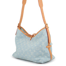 将图像加载到图库查看器中，LOUIS VUITTON Carryall NM Sky BlueDenimM11462 Monogram Denim Size PM
