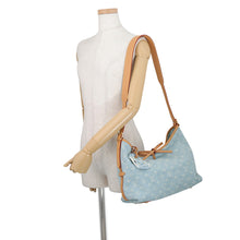 将图像加载到图库查看器中，LOUIS VUITTON Carryall NM Sky BlueDenimM11462 Monogram Denim Size PM
