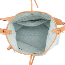 将图像加载到图库查看器中，LOUIS VUITTON Carryall NM Sky BlueDenimM11462 Monogram Denim Size PM
