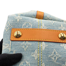 将图像加载到图库查看器中，LOUIS VUITTON Carryall NM Sky BlueDenimM11462 Monogram Denim Size PM
