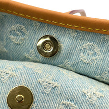 将图像加载到图库查看器中，LOUIS VUITTON Carryall NM Sky BlueDenimM11462 Monogram Denim Size PM
