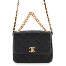 Load image into Gallery viewer, CHANEL Matelasse 2WayChainShoulder Bag BlackAS2734 Lambskin

