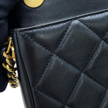 Load image into Gallery viewer, CHANEL Matelasse 2WayChainShoulder Bag BlackAS2734 Lambskin

