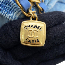 Load image into Gallery viewer, CHANEL Matelasse Flap Bag BlueAS5737 Denim Size Large
