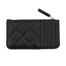 Load image into Gallery viewer, CHANEL Matelasse Classic Zip Card Case BlackAP2570 Caviar Leather
