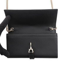 Load image into Gallery viewer, GUCCI Jackie 1961 Chain Wallet Black652681 AABXM 1000 Leather
