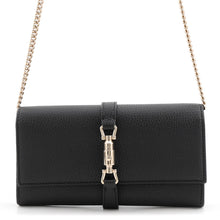 Load image into Gallery viewer, GUCCI Jackie 1961 Chain Wallet Black652681 AABXM 1000 Leather
