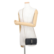 Load image into Gallery viewer, GUCCI Jackie 1961 Chain Wallet Black652681 AABXM 1000 Leather

