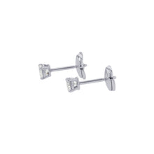 将图像加载到图库查看器中，TIFFANY&amp;Co. Solitaire Diamond Stud Earrings Pt950
