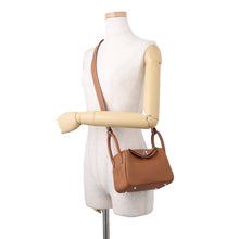 Load image into Gallery viewer, HERMES Lindy Gold Taurillon Clemence Size Mini
