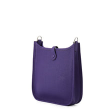 Load image into Gallery viewer, HERMES Evelyne Long Amazon Purple Taurillon Clemence Size TPM
