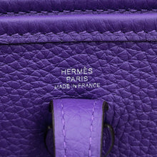 Load image into Gallery viewer, HERMES Evelyne Long Amazon Purple Taurillon Clemence Size TPM
