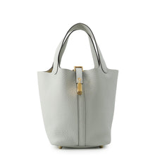 Load image into Gallery viewer, HERMES Picotin Lock Blue Pale Taurillon Clemence Size PM
