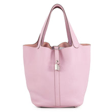 Load image into Gallery viewer, HERMES Picotin Lock Mauve Sylvestre Taurillon Clemence Size MM
