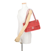Load image into Gallery viewer, CHANEL French RivieraShoulder Bag RedA67652 Perforated Leather Size 30
